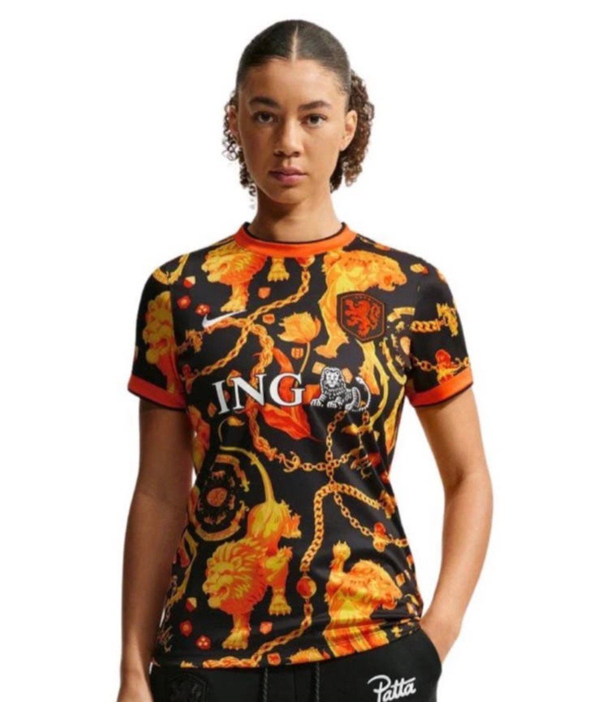 NIKE NEDERLANDS ELFTAL X PATTA 2026-2028 DAMES MAAT M, Kleding | Heren, Sportkleding, Verzenden, Nieuw, Oranje, Voetbal