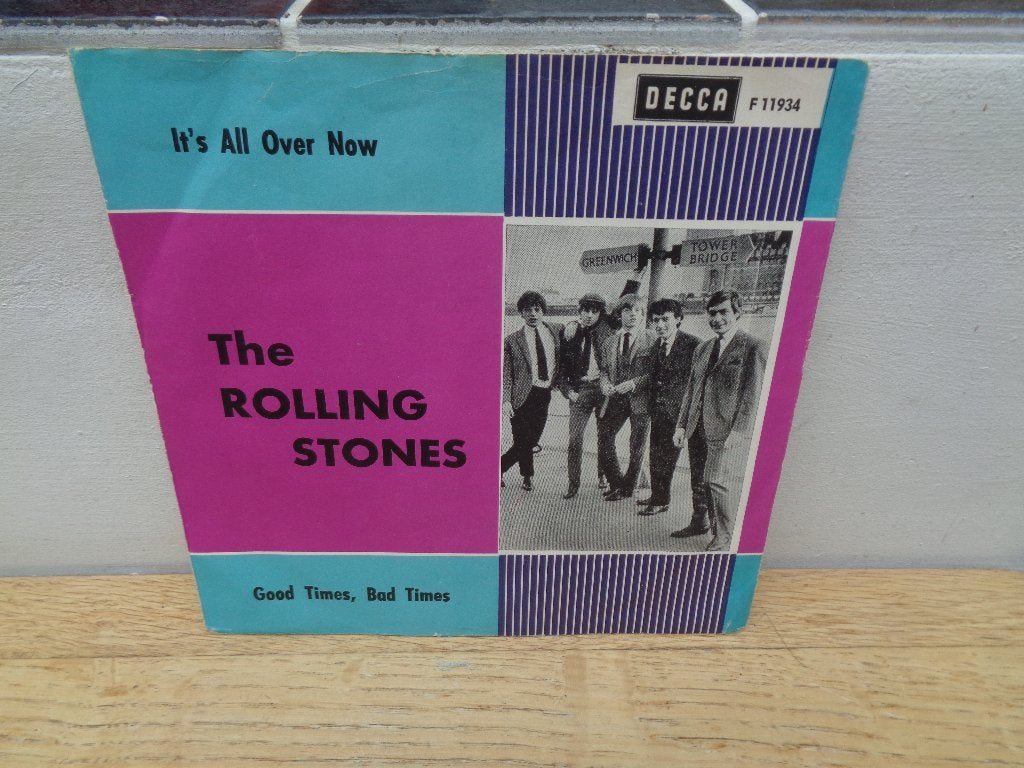 Rolling Stones single "It's All Over Now" [ZWEDEN], Gebruikt, Verzenden, 7 inch, Fotohoes