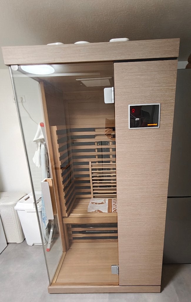 IR Sauna Saunalux 100 Sunline, Ophalen, Zo goed als nieuw, Infrarood, Complete sauna