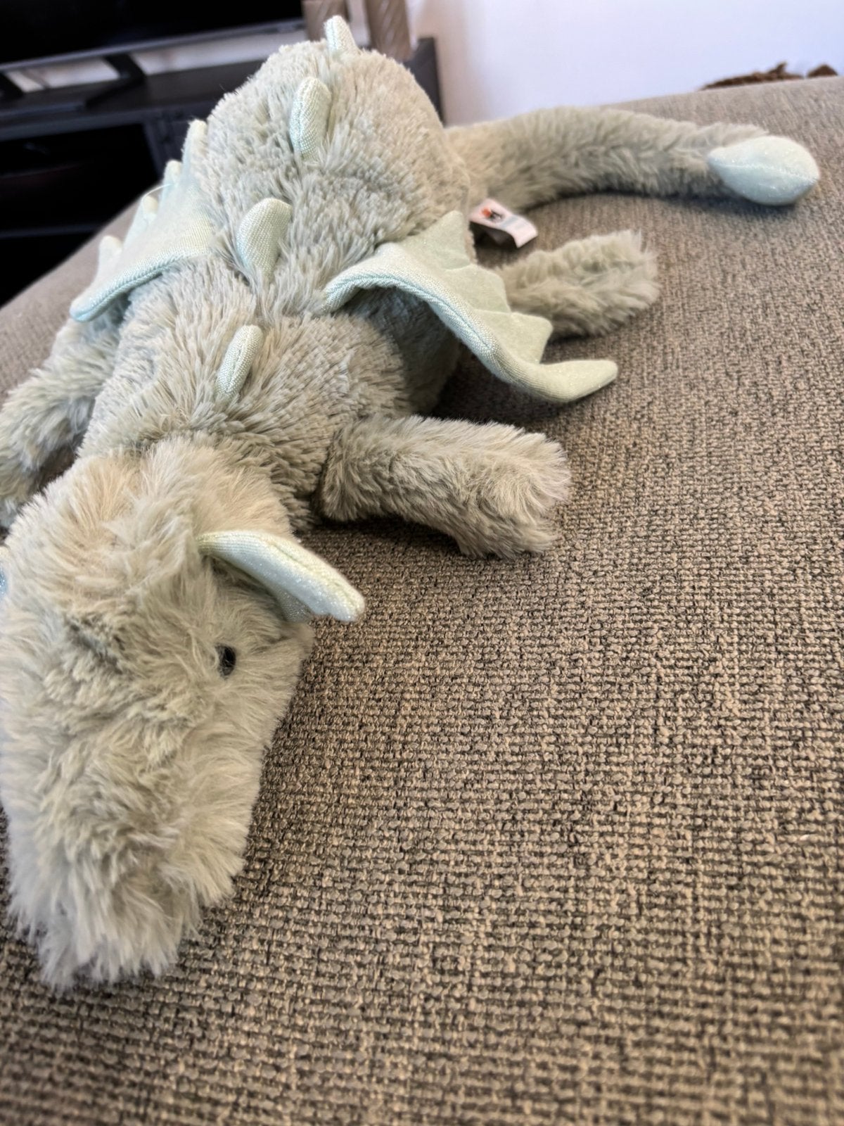 Echte jellycat knuffel draak groen met glitter, Groen, Overige merken, Verzenden, Overige typen