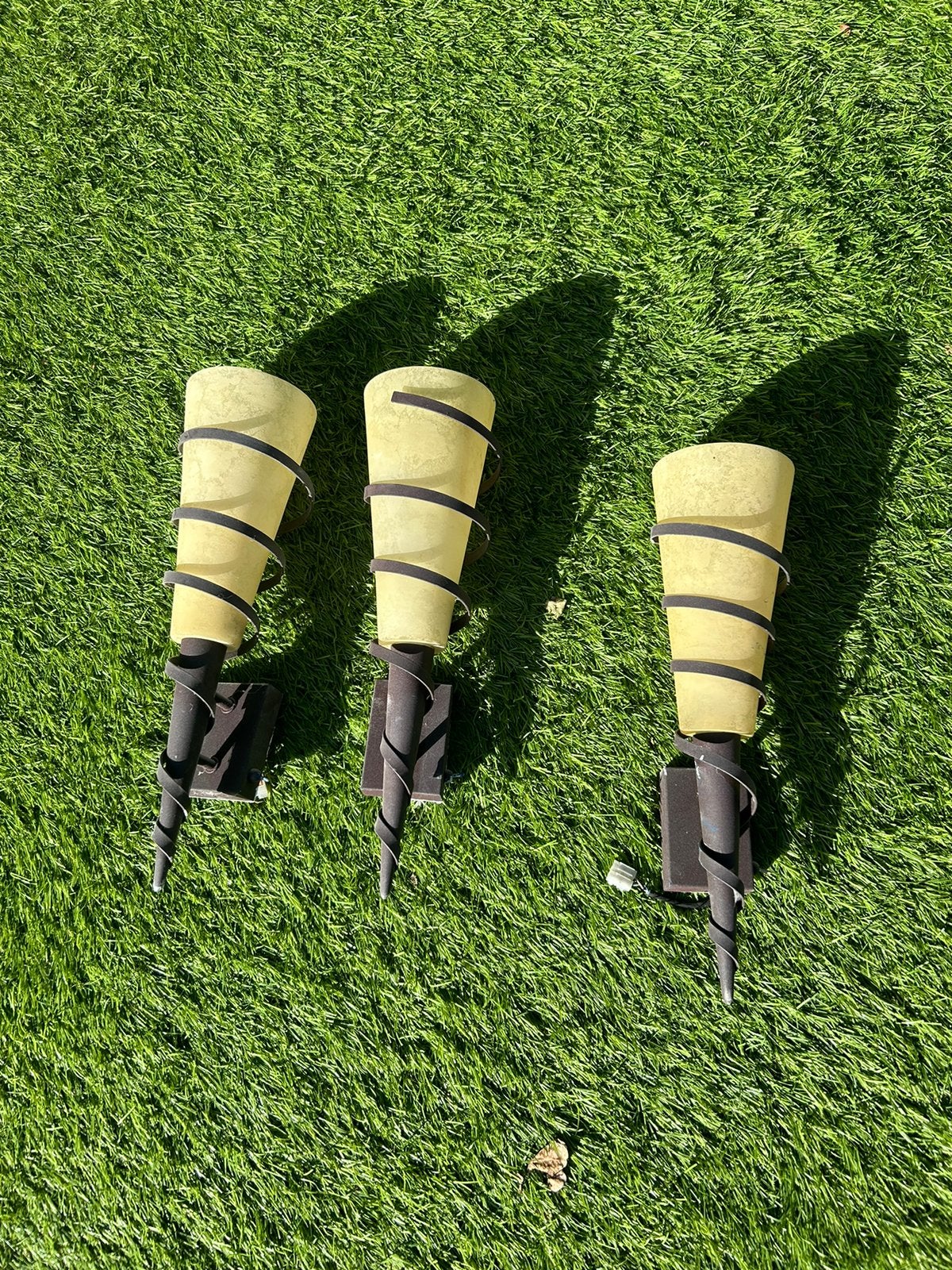 3 Antieke wandlampen voor binnen., Ophalen of Verzenden