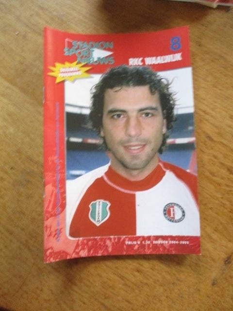Programmaboekje 8 Feyenoord - RKC Waalwijk 24 oktober 2004, Ophalen of Verzenden, Gelezen, Watersport en Hengelsport