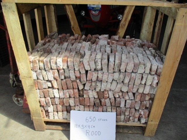 ijsselstenen/ oude mestelstenen rood ( 650 stuks), Doe-het-zelf en Verbouw, Ophalen, Gebruikt, Kalkzandstenen