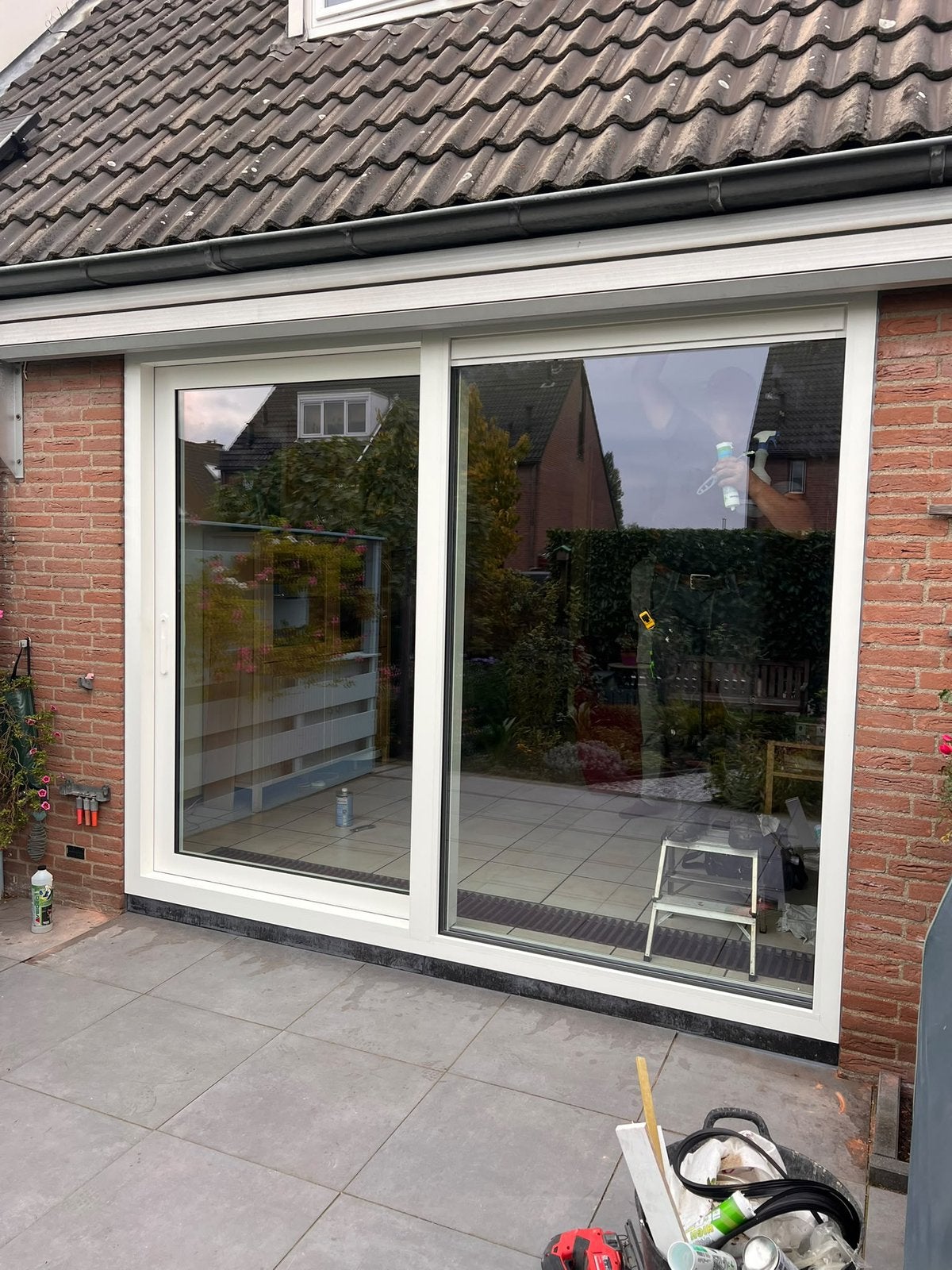 Aluminium schuifpui, Ophalen, 225 cm of meer, Aluminium, Zo goed als nieuw