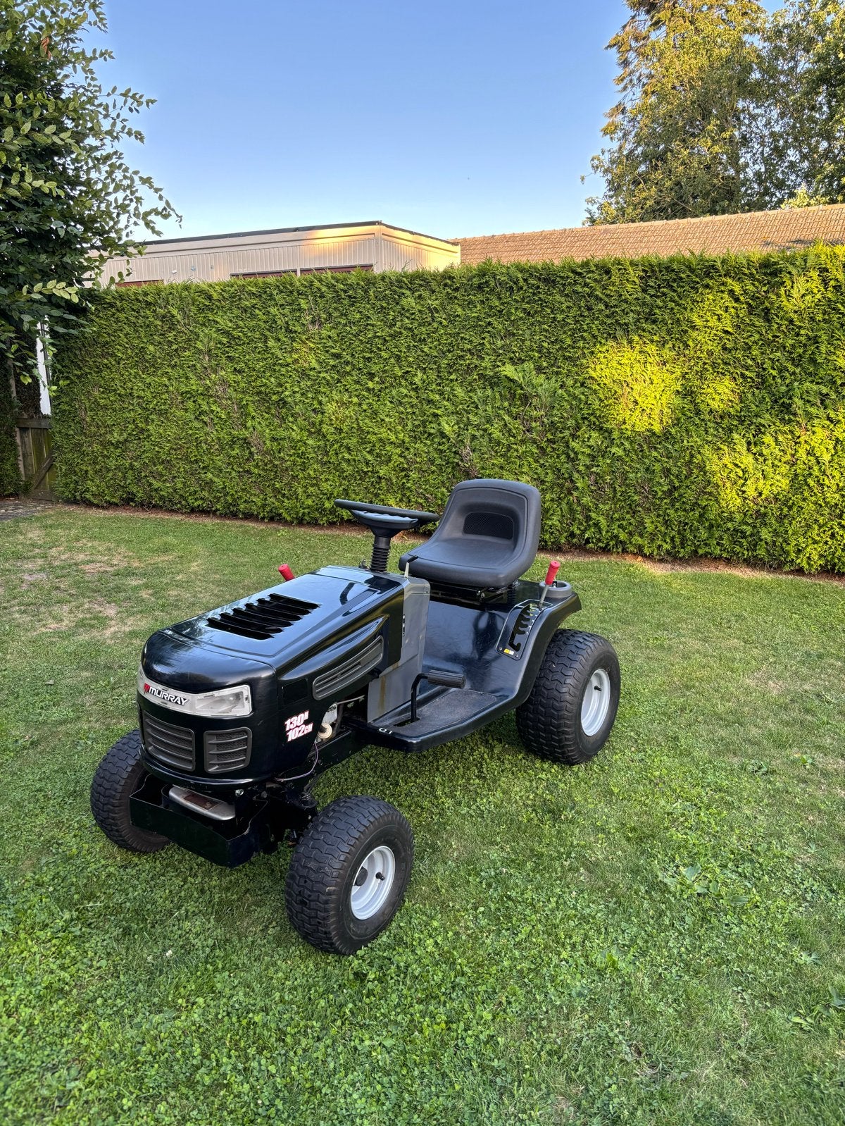Murray  met Briggs & Stratton Motor en Kar, Ophalen, Cirkelmaaier, Gebruikt, Opvangbak