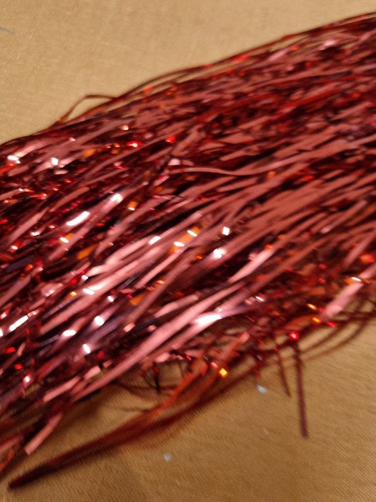 lametta rood kristall 47cm lang [b281], Ophalen of Verzenden, 'T Olde Gre-j, Info@toldegrej.nl, Endepoelstraat 20f Didam