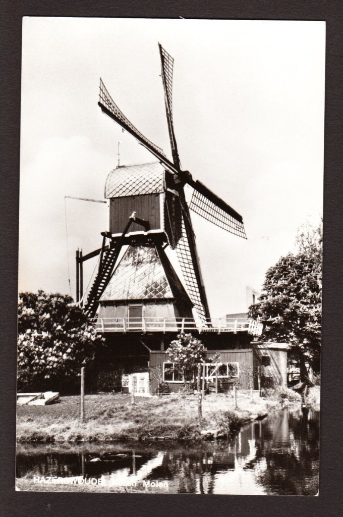 Hazerswoude (bij Alphen ad Rijn en Zoetermeer) - Koren Molen, Verzenden, 1960 tot 1980, Ongelopen, Zuid-Holland