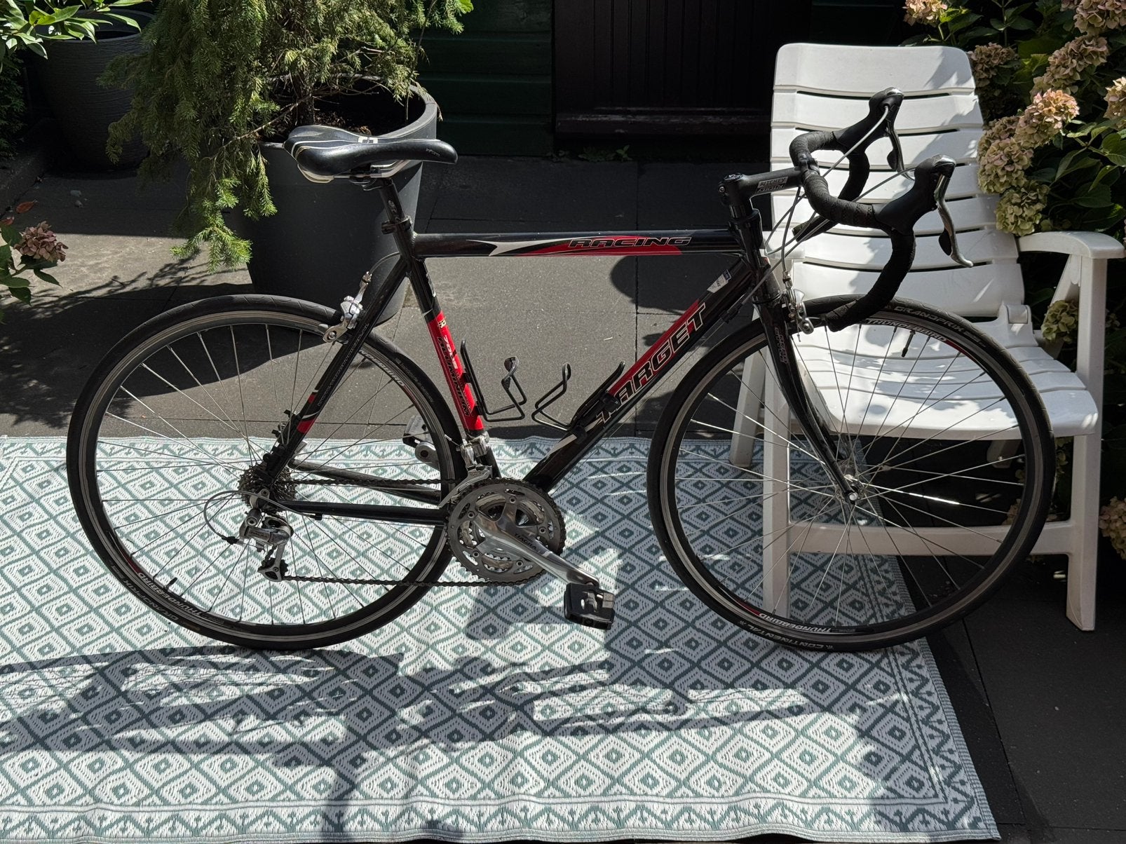 Target racebike size M, Fietsen en Brommers, Fietsen | Racefietsen, Gebruikt, Velgrem, Aluminium, Meer dan 20 versnellingen