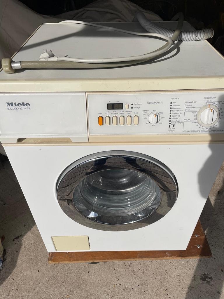 Miele Novotronic W918 Wasmachine, Ophalen, Gebruikt, Voorlader, Wolwasprogramma