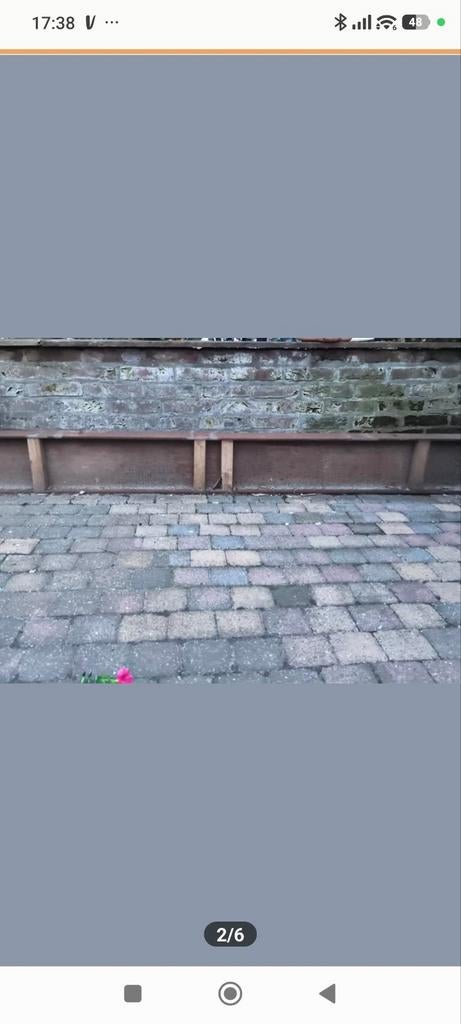 H balk 6 meter lang, Ophalen, Veranda