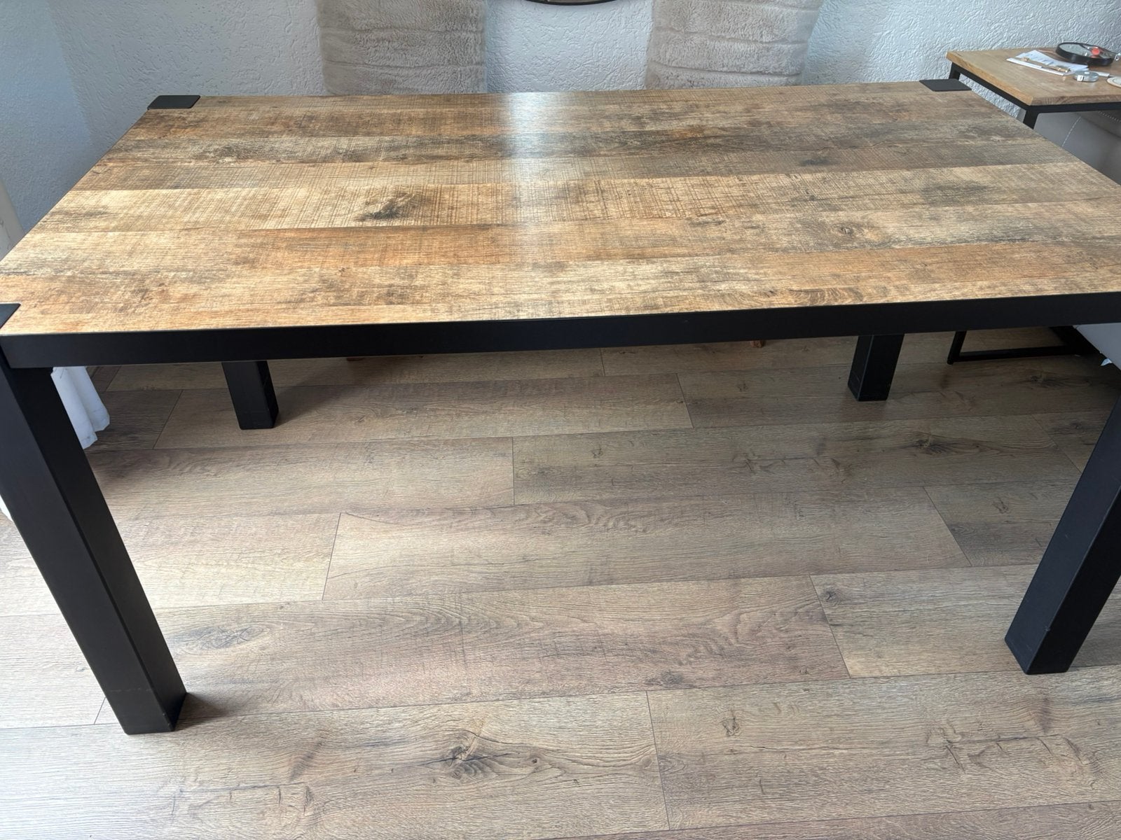 Lamulux eettafel 160x90, Huis en Inrichting, Ophalen, 50 tot 100 cm, Zo goed als nieuw, 150 tot 200 cm