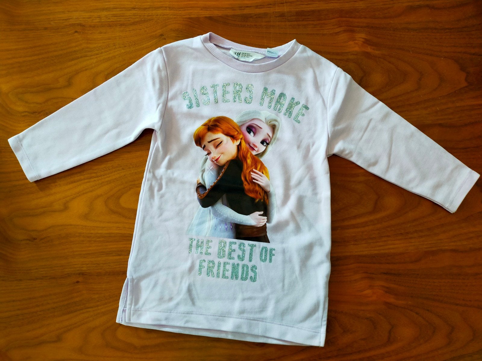 Zgan! Lief lichtroze Frozen jurkje van H&M. Mt 104, Meisje, H&M, Ophalen of Verzenden, Zo goed als nieuw
