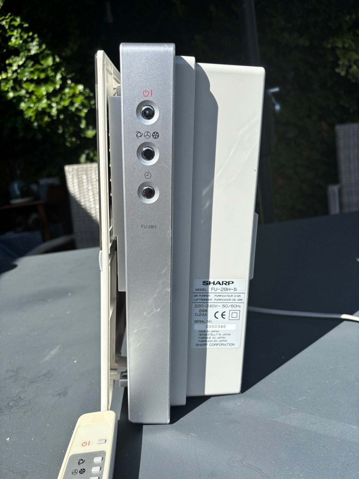 Sharp luchtreiniger FU-28H-S met afstandsbediening, Ophalen of Verzenden, Gebruikt, Luchtreiniger