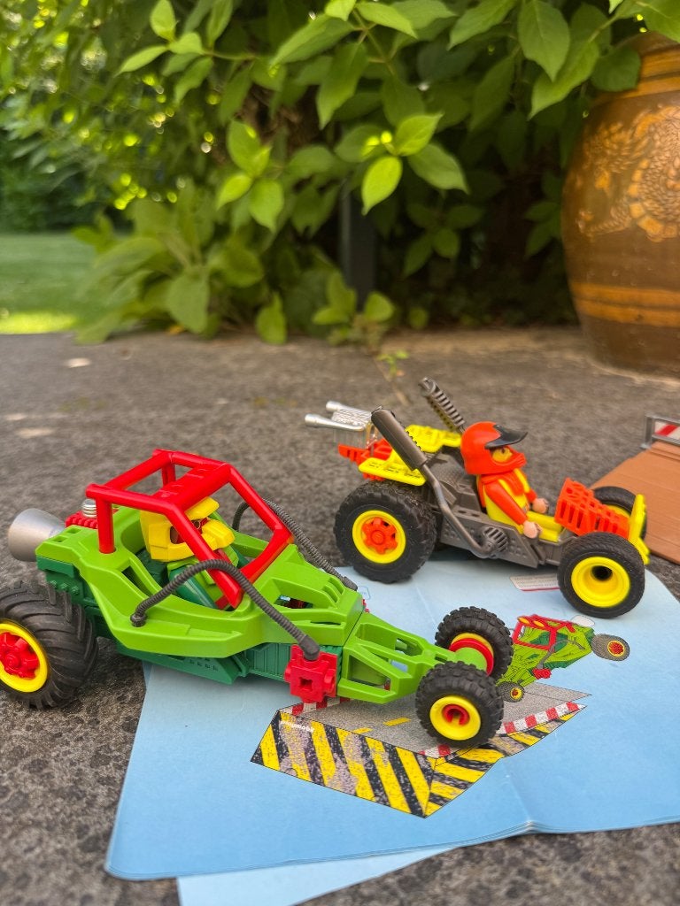 Playmobil race auto’s met trekveer mechanisme en start blok, Ophalen, Gebruikt, Complete set, Voertuig