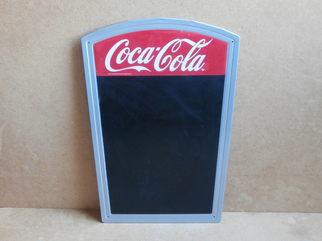Coca Cola menubord + stift reclame menu bord krijtbord 45x30, Ophalen of Verzenden, Gebruikt, Reclamebord