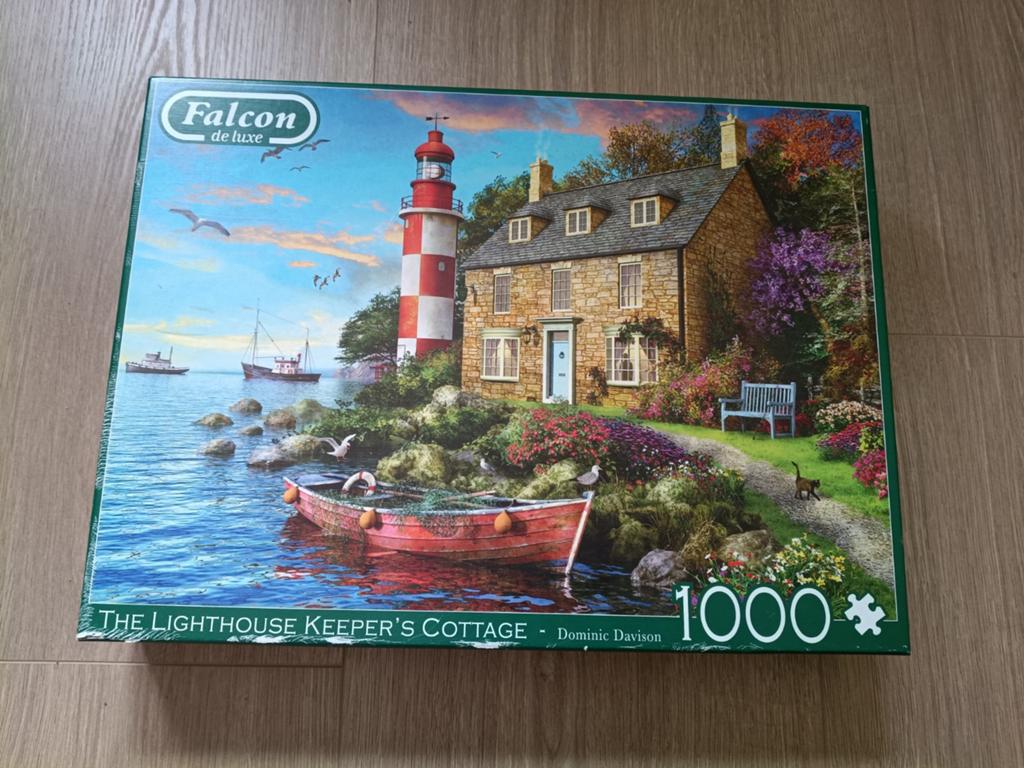 Falcon puzzel 1000 stukjes the Lighthouse, Ophalen of Verzenden, 500 t/m 1500 stukjes, Zo goed als nieuw, Legpuzzel