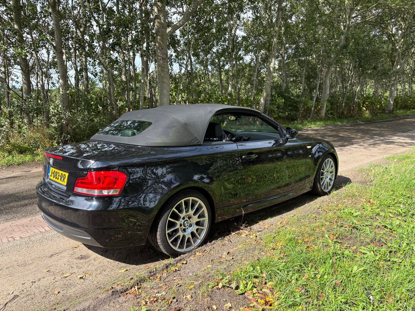 BMW 1-Serie 2.0 118I Cabrio 2012 Zwart, Auto's, 1-Serie, 1995 cc, Cabriolet, 4 stoelen