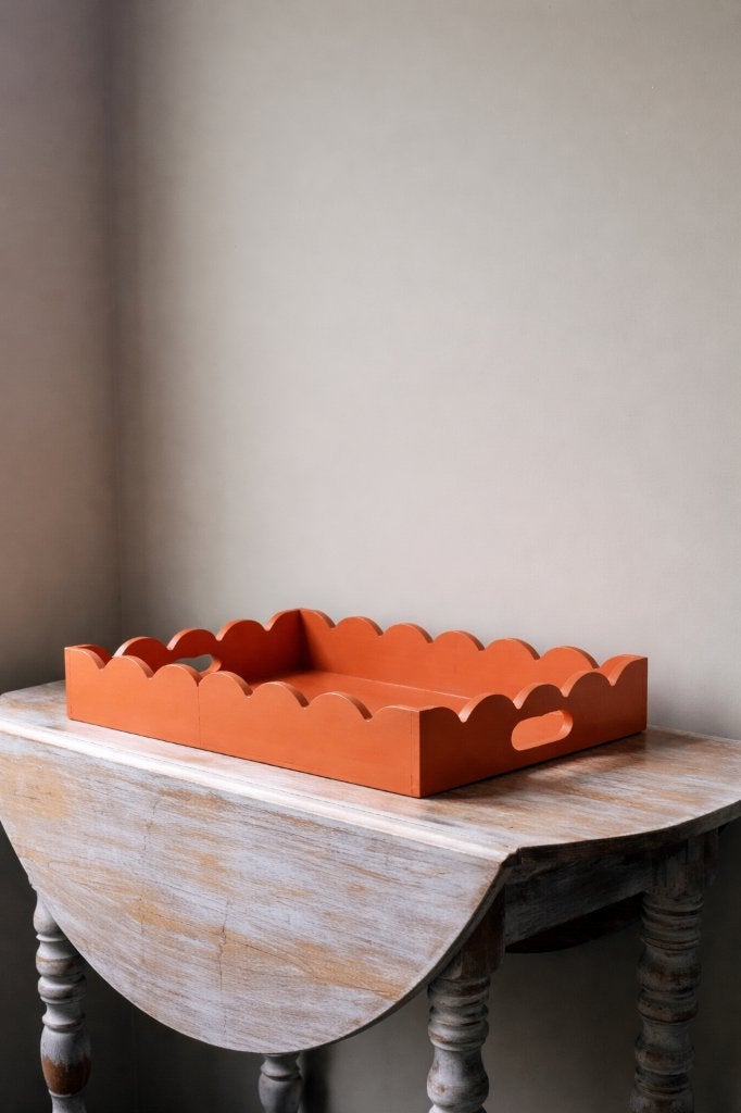 Dienblad - Loetje M Red Earth, Huis en Inrichting, Decoratieve rand, Ophalen of Verzenden, Dienblad, Rechthoekig