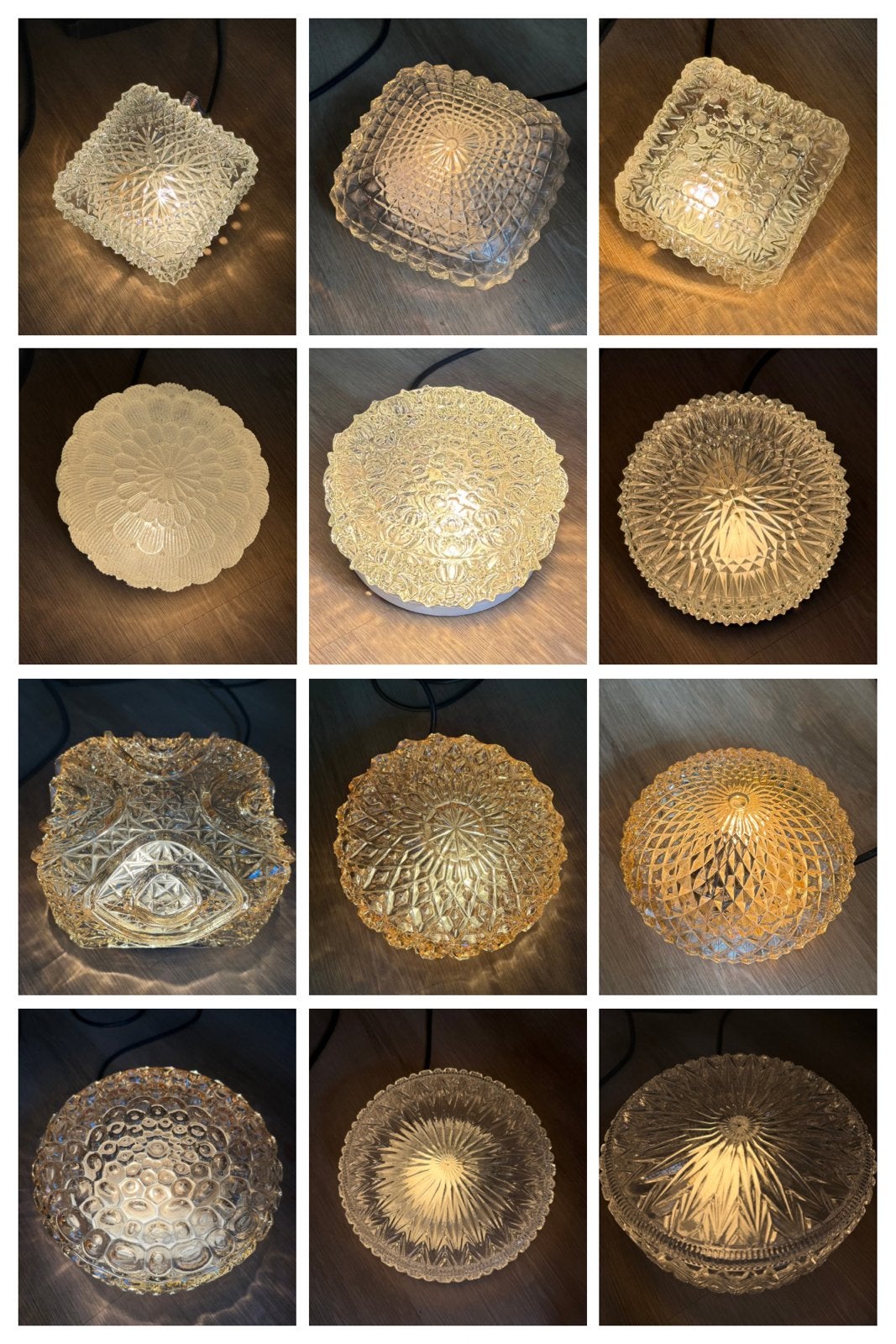 Diverse vintage plafonnieres, Ophalen of Verzenden, Zo goed als nieuw