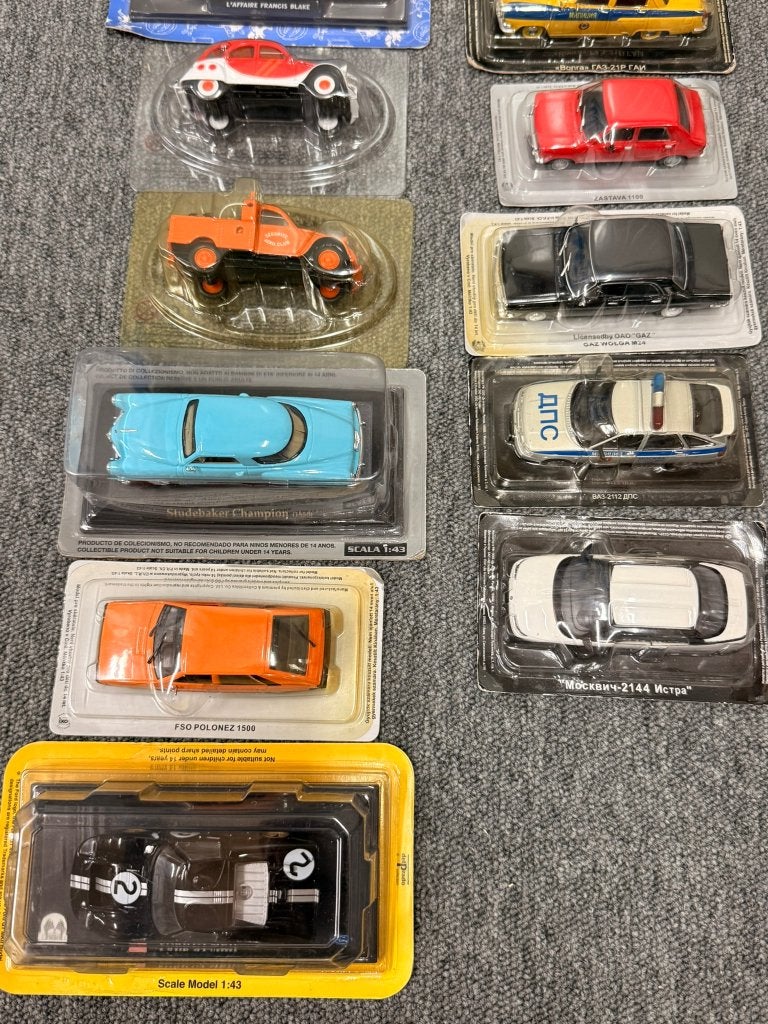 60x Tijdschriftmodellen Norev Hachette Citroen Fiat etc 1:43, Hobby en Vrije tijd, Ophalen, Gebruikt, Auto, Norev