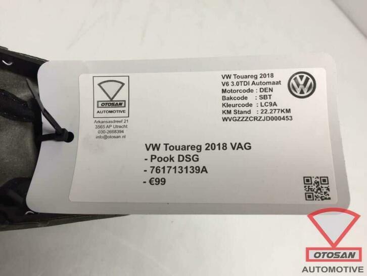vw touareg 2018 pook automaatpook dsg leder 761713139a, Auto-onderdelen, Gebruikt, Volkswagen, Volkswagen AG, Berliner Ring 2
38440  Wolfsburg, DE