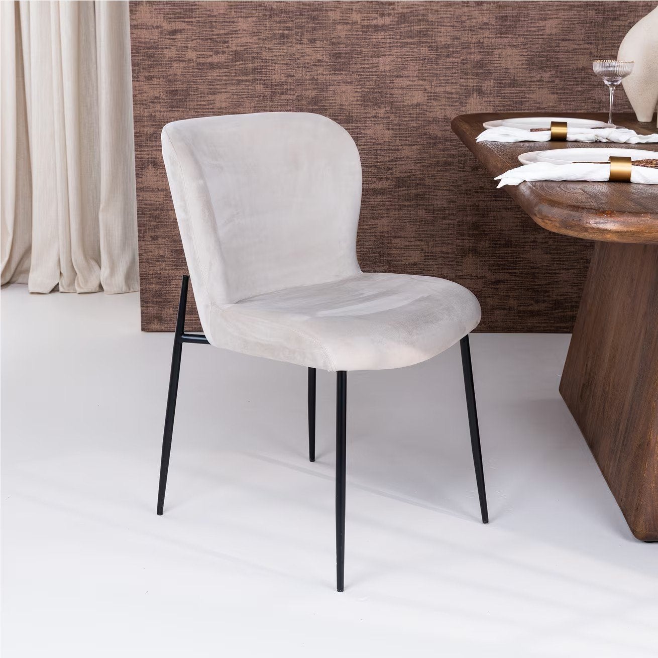 1x losse Eetkamerstoel Darby Velvet van Richmond Interiors, Huis en Inrichting, Stoelen, Ophalen, Overige materialen, Richmond Interiors