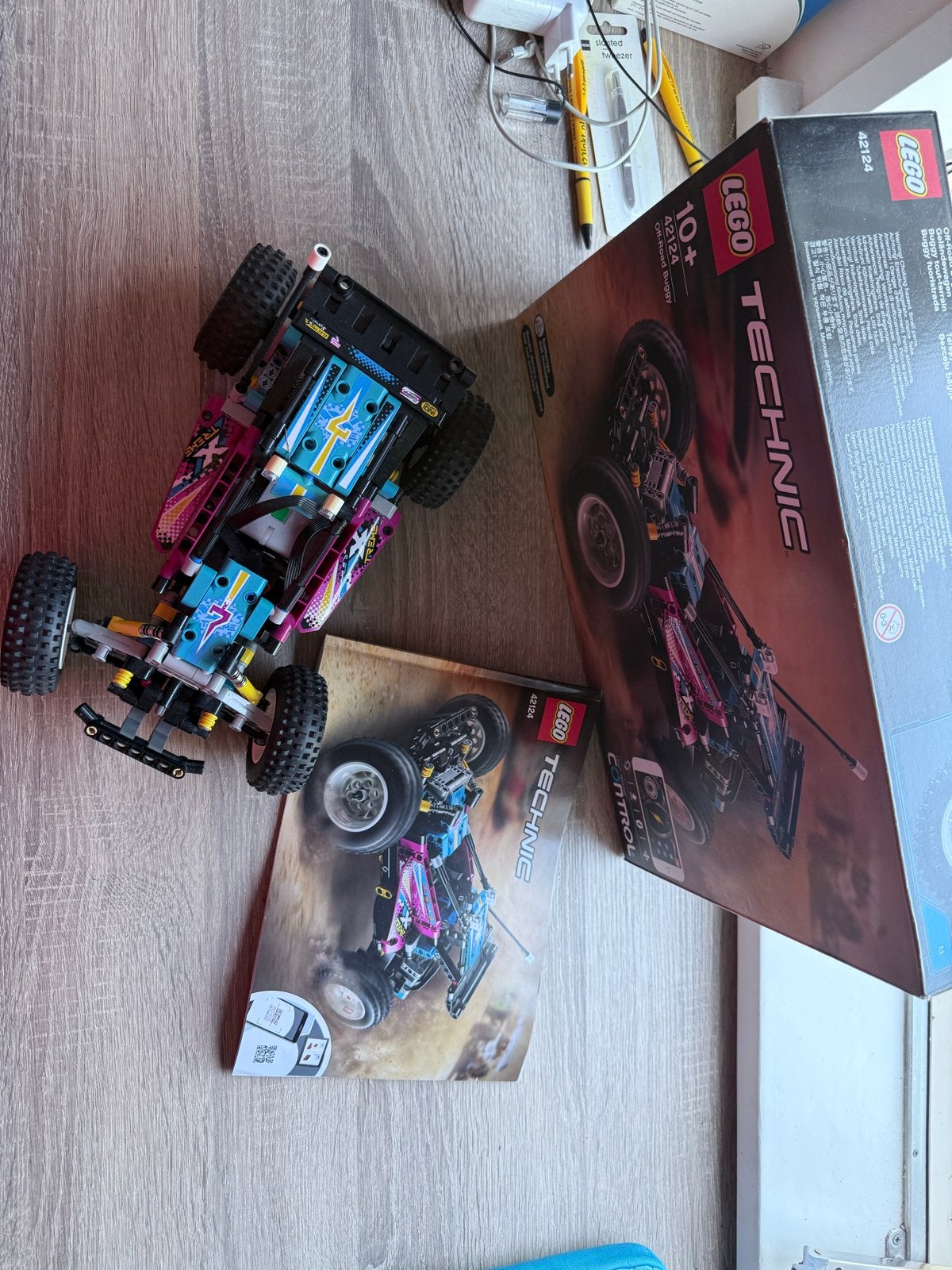 LEGO Technic 42124 Off-Road Buggy met afstandsbediening, Lego, Ophalen of Verzenden, Zo goed als nieuw, Complete set