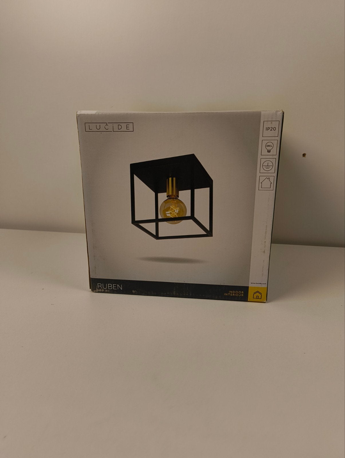 Lucide Ruben Plafondlamp Zwart - Nieuw in Doos, Ophalen of Verzenden, Nieuw