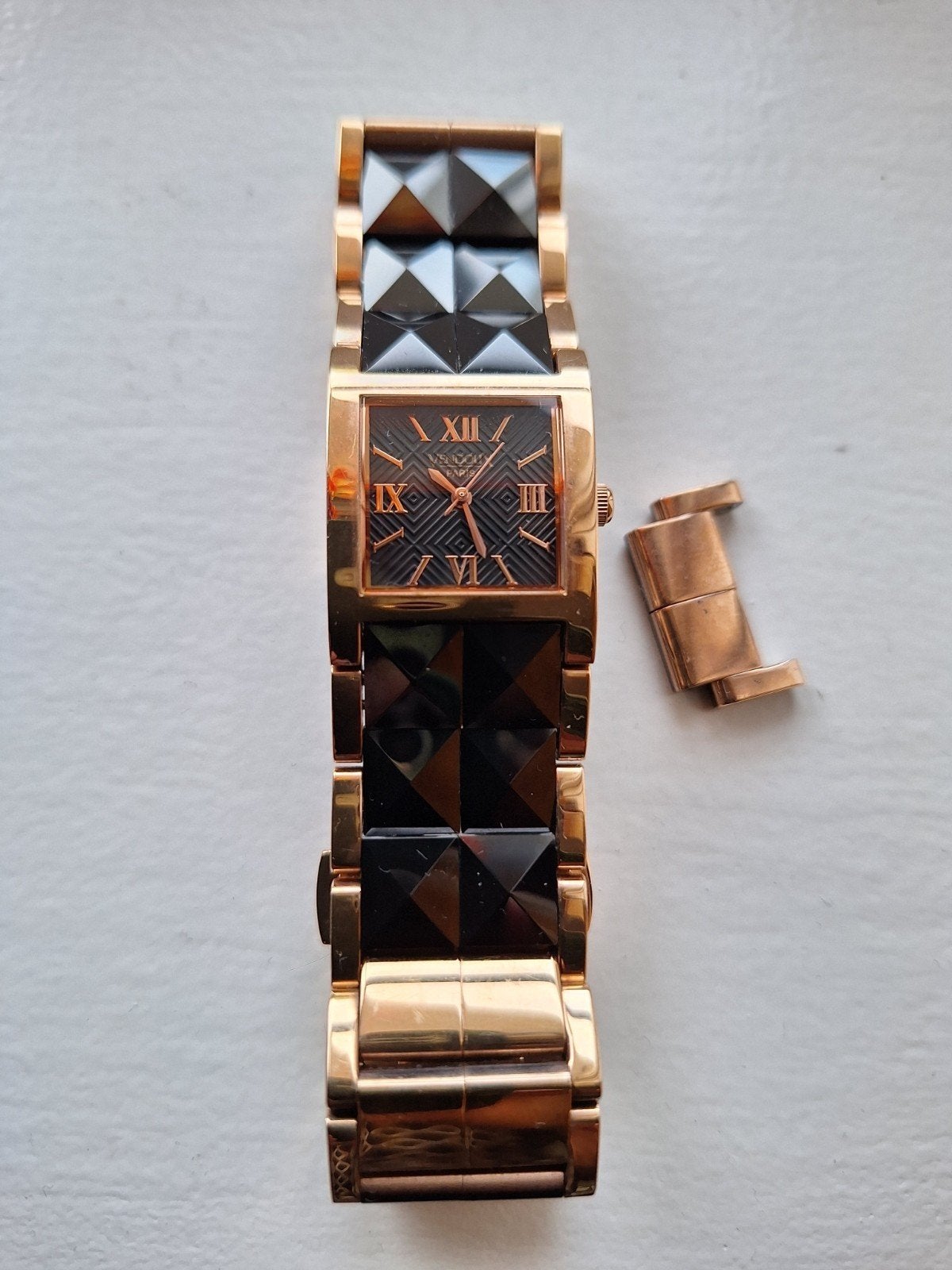 Vendoux paris rose gouden horloge., Ophalen, Zo goed als nieuw, Goud, Overige merken