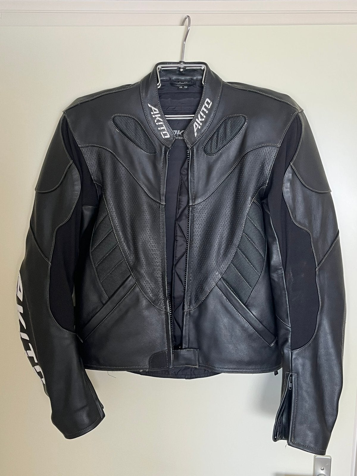 AKITO Leren motorjas 52, Ophalen of Verzenden, Tweedehands, Heren, Jas | leer