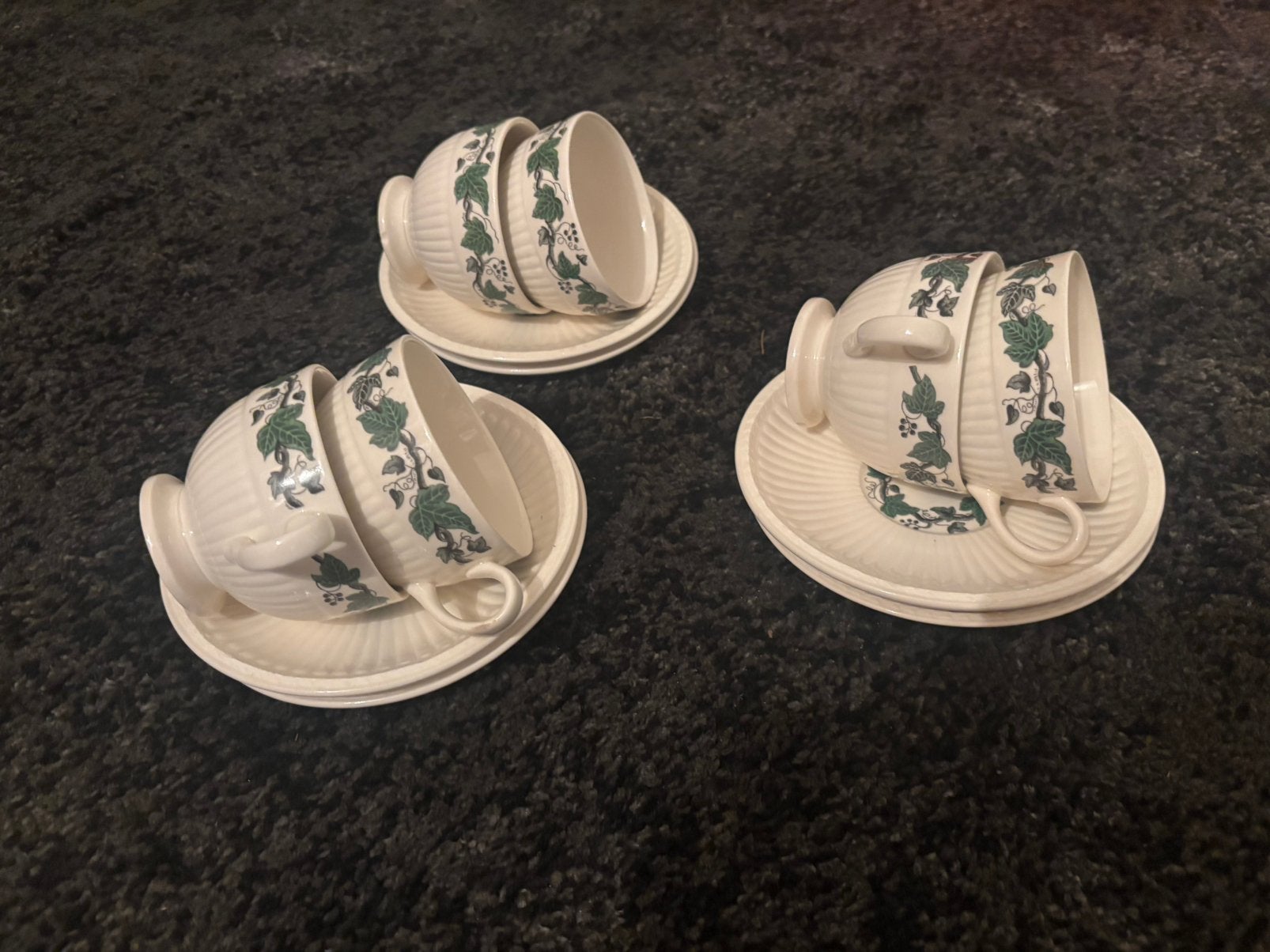 Wedgwood Stratford koffiekopje 6x, Klassiek, Ophalen of Verzenden, Zo goed als nieuw, Kop(pen) en/of Schotel(s)