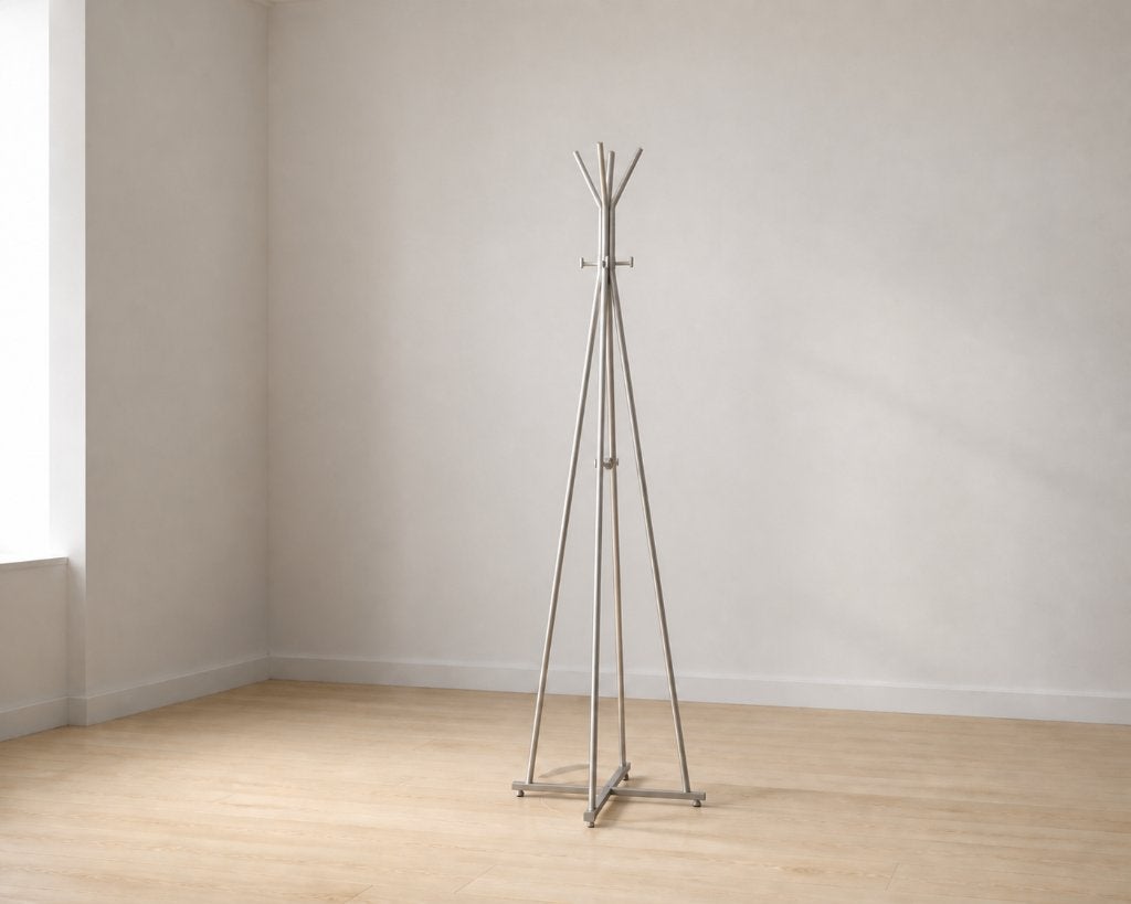 IKEA TJUSIG staande kapstok, wit, 193 cm, Ophalen, Zo goed als nieuw, Metaal, Staande kapstok