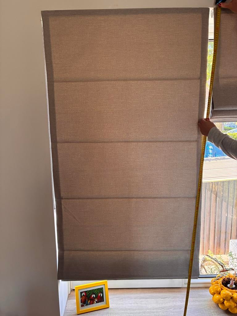 Tuiss vouwgordijn 80 cm breed en 170 cm lang cm, Zo goed als nieuw, Grijs, 150 tot 200 cm, 50 tot 100 cm