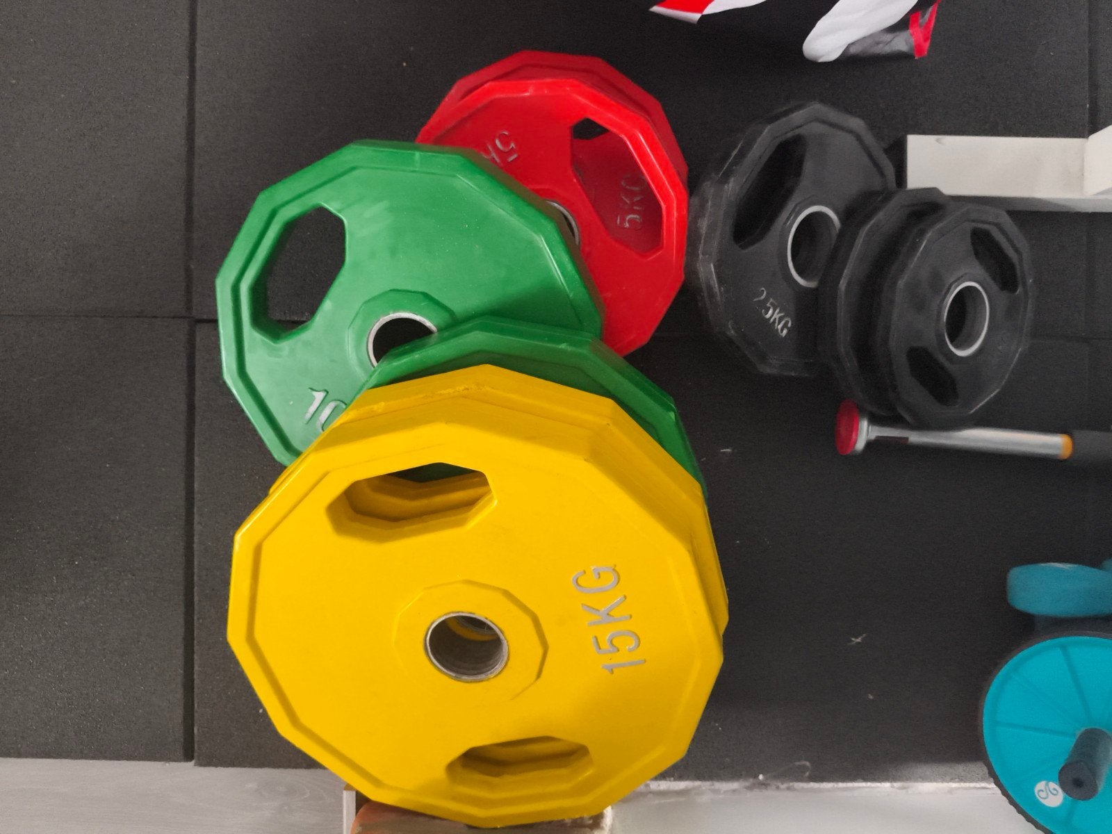 Gym/weight lifting plates set: 15/10/5/2.5/1.25, Ophalen