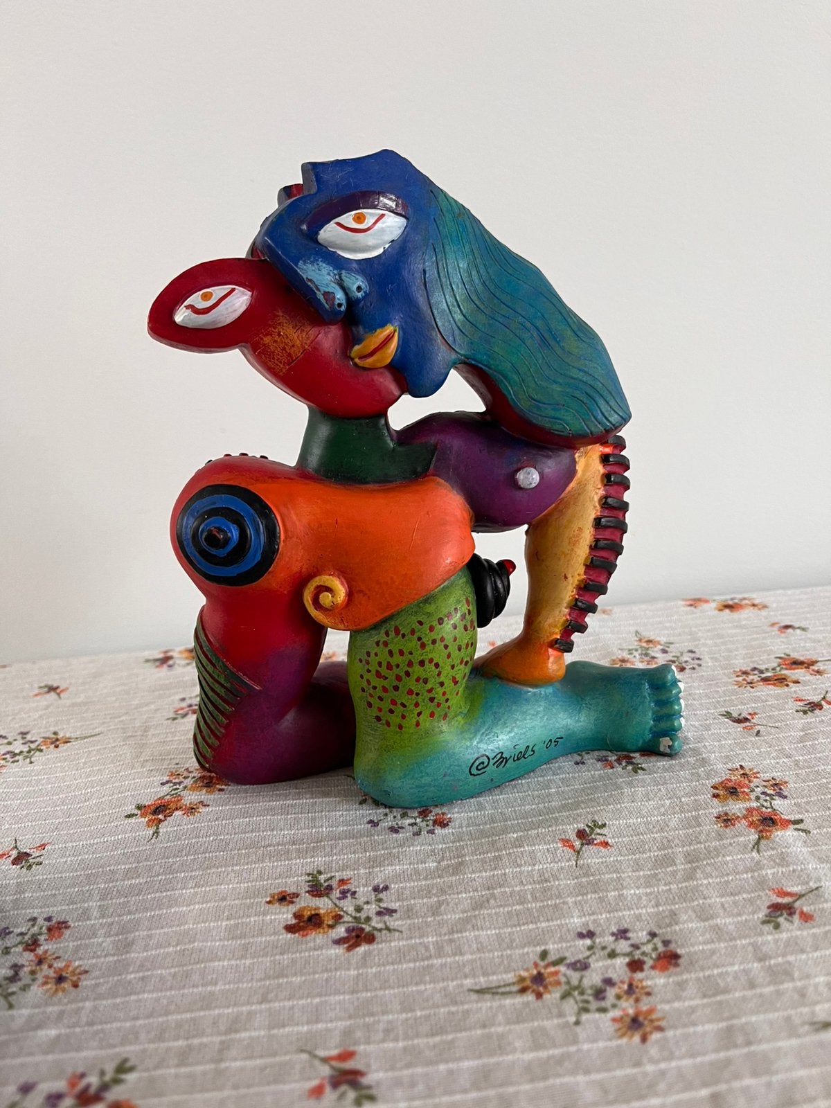 "La Señora Passionada" door Clemens Briels uit 2005, 16 cm, Meerkleurig, Beeld, Ophalen of Verzenden