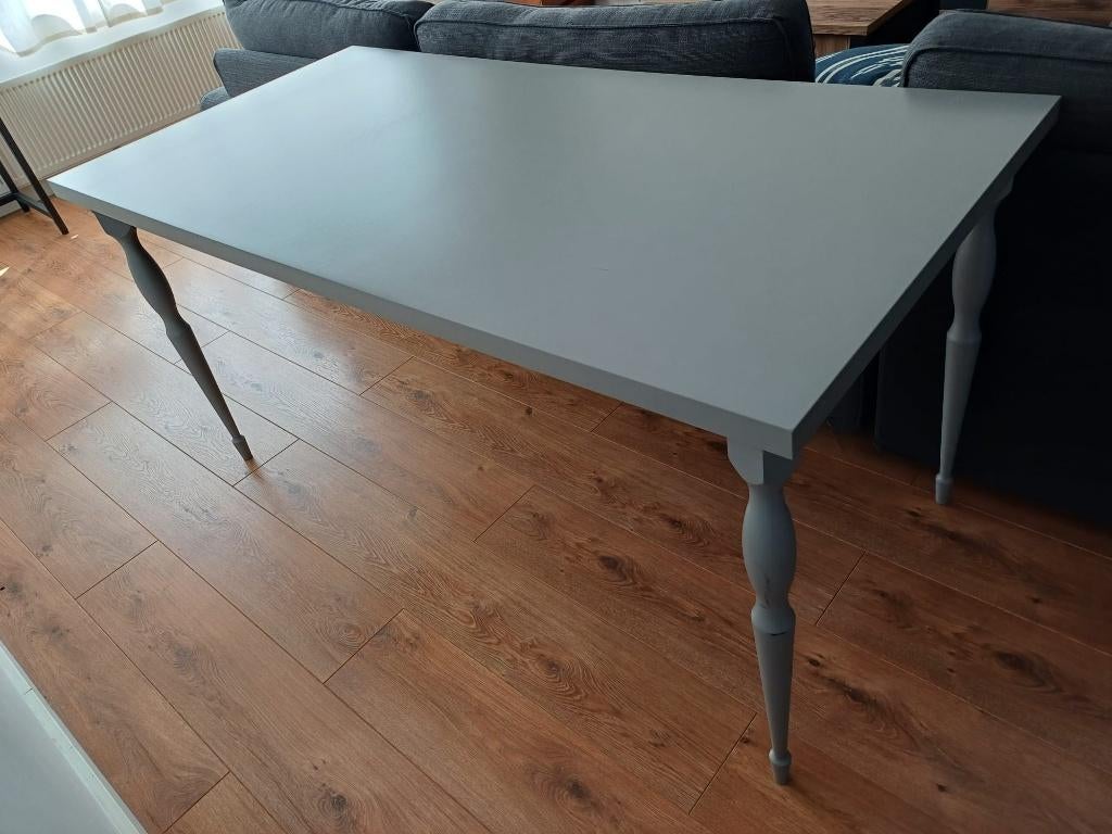 Grijs IKEA bureau 150x75 cm, Ophalen, Gebruikt, 150 cm, IKEA