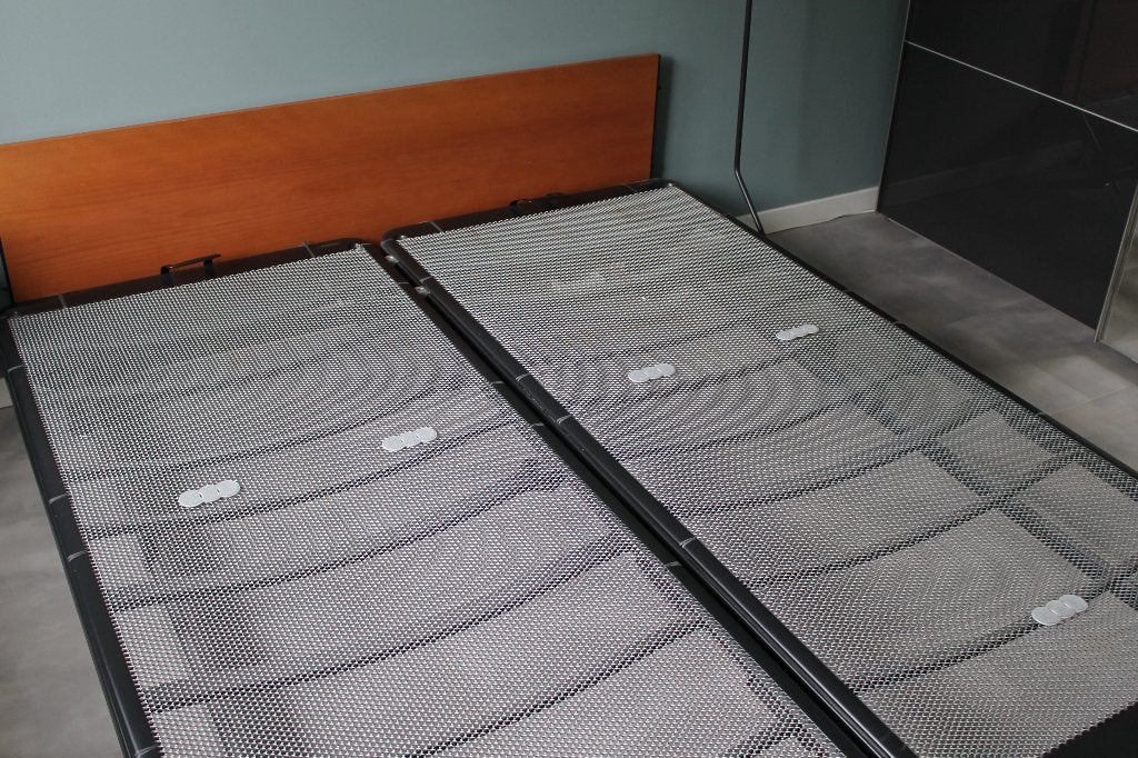 Auping 2 persoonsbed en verstelbare spiraalbodem 1.80 X 2.10, Ophalen, Gebruikt, 210 cm, Tweepersoons
