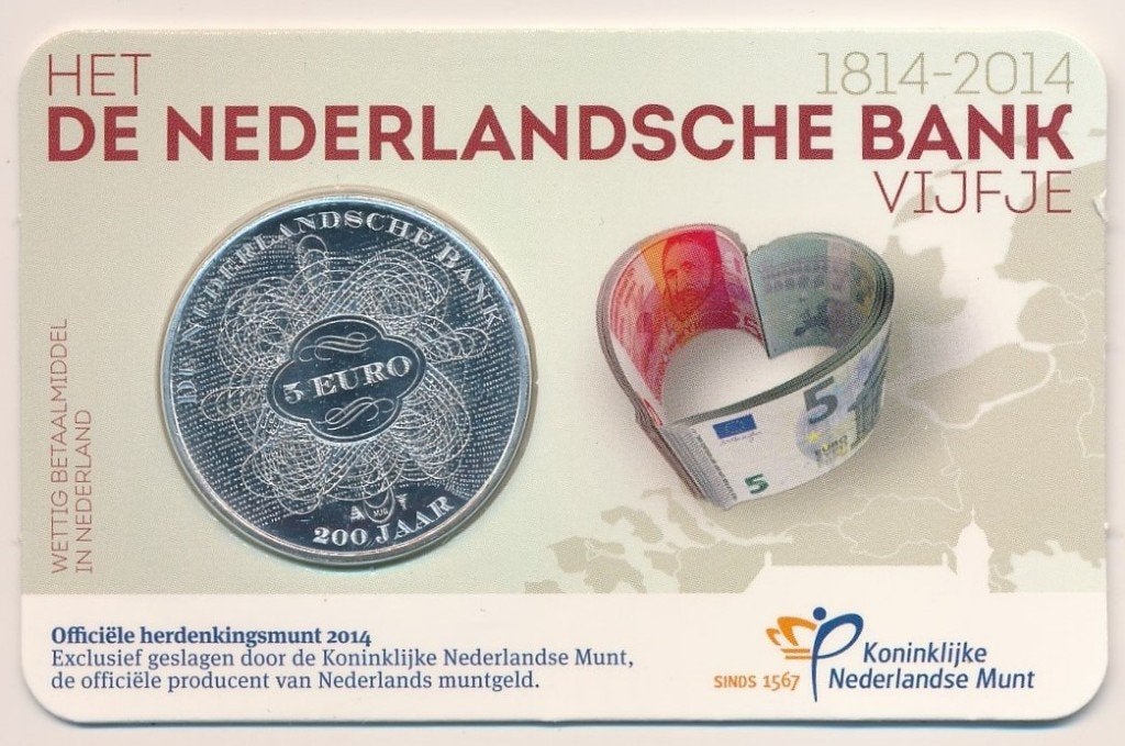 EUROMUNTEN NEDERLAND, Verzenden, Overige landen, 5 euro, Losse munt