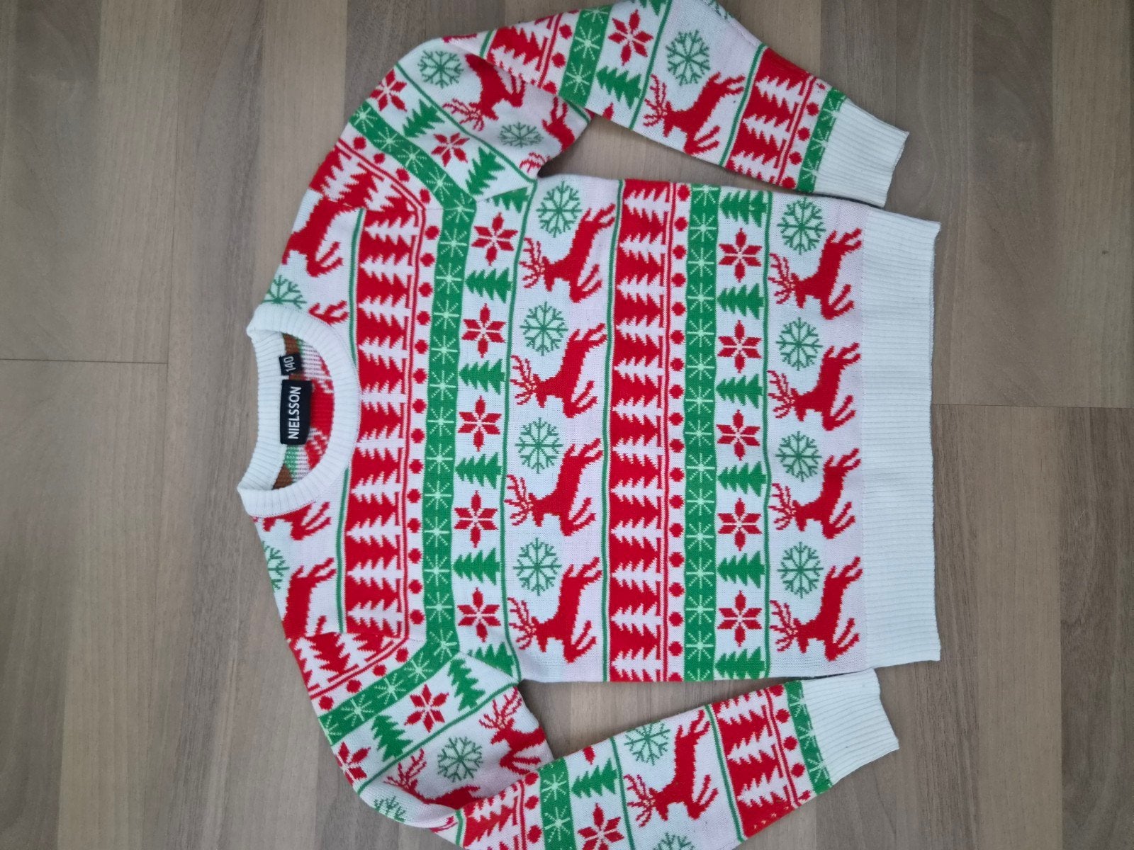 Maat 140 kersttrui, Ophalen of Verzenden, Zo goed als nieuw, Jongen of Meisje, Trui of Vest
