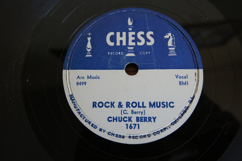 Chuck Berry Rock and roll music 78rpm 78 toeren jukebox hit, Gebruikt, 10 inch, Ophalen of Verzenden, Overige typen