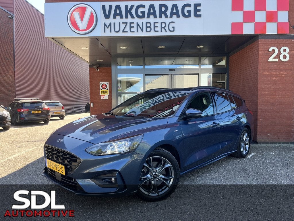 Ford FOCUS Wagon 1.0 EcoBoost Hybrid 155PK ST Line // LED //, Auto's, Ford, Stof, Zwart, Overige brandstoffen, Origineel Nederlands