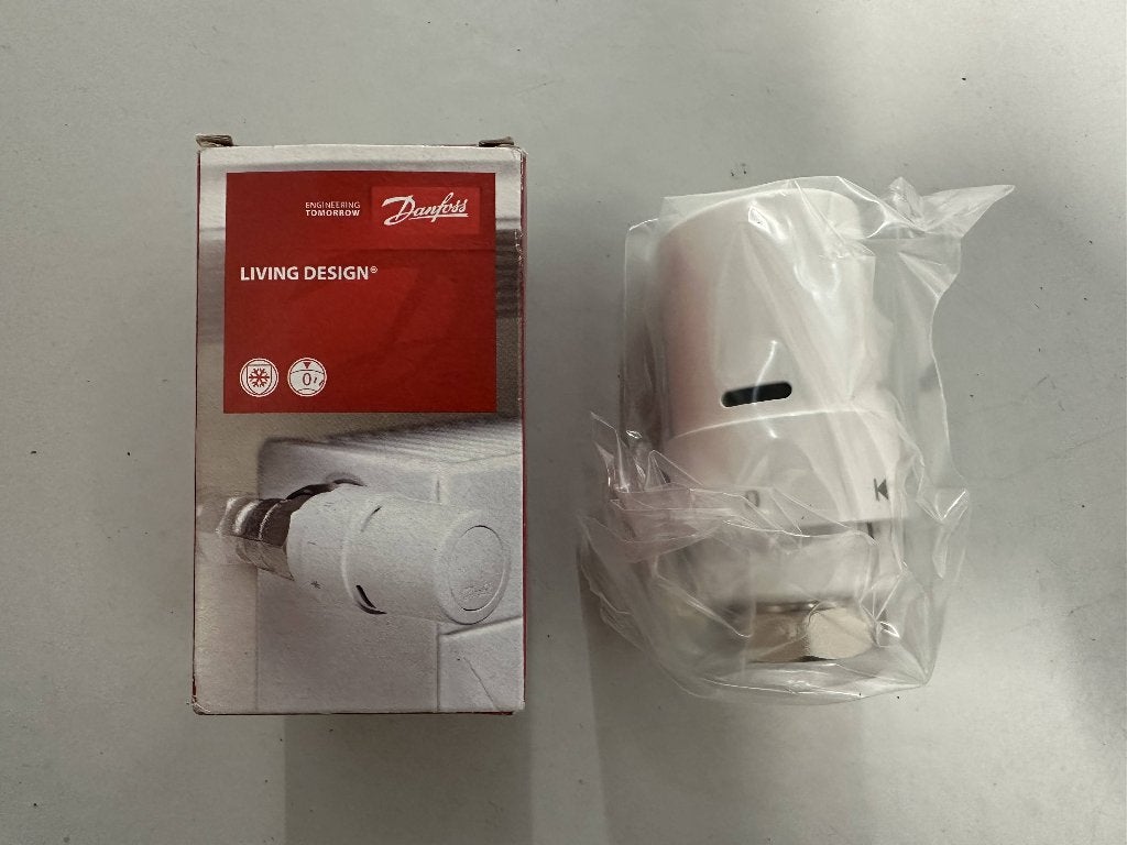 Danfoss thermostatisch regelelement wit, Doe-het-zelf en Verbouw, Thermostaten, Ophalen of Verzenden, Nieuw