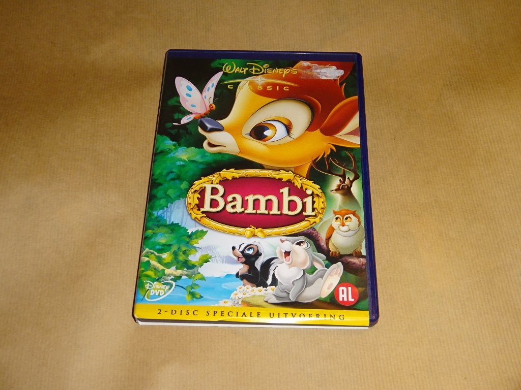 2 DVD Bambi Walt Disney, Tekenfilm, Nederlands, Ophalen of Verzenden, Nederlands