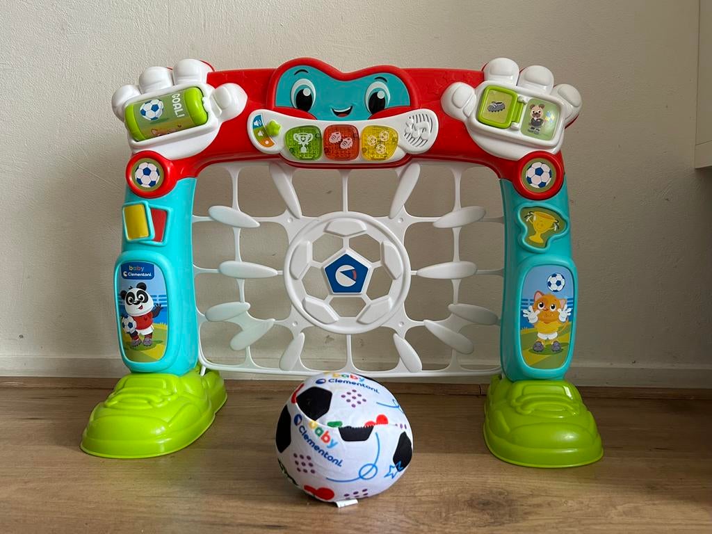Baby Clementoni - doelnet - kick & score goal, Kinderen en Baby's, Speelgoed | Vtech, Ophalen of Verzenden, Zo goed als nieuw