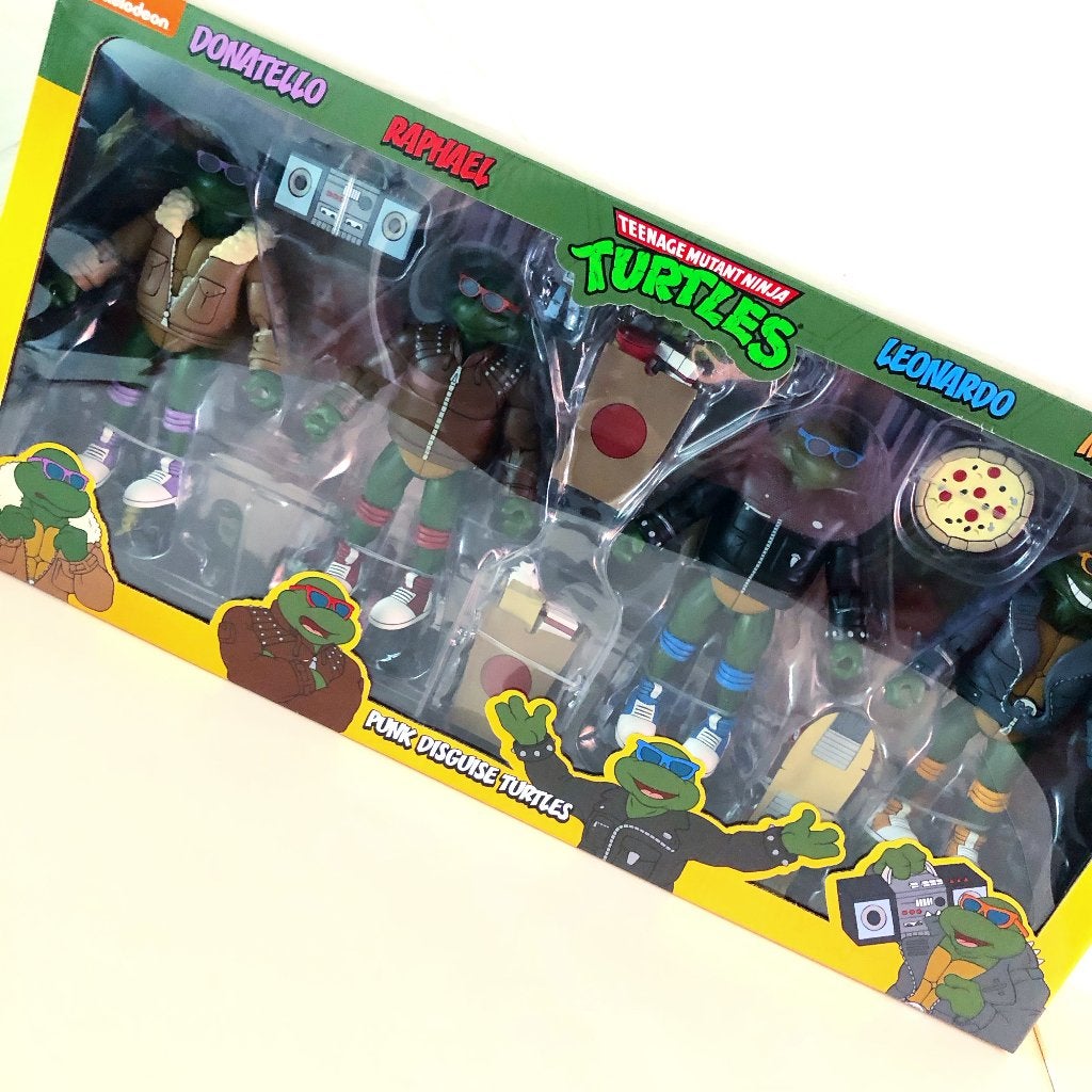 NECA TEENAGE MUTANT NINJA TURTLES PUNK DISGUISE TURTLES, Ophalen of Verzenden, Nieuw