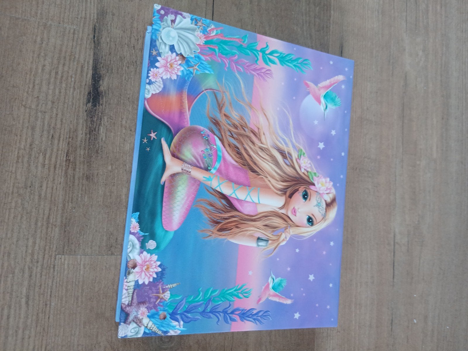 Topmodel zeemeermin sieradendoosje met spiegel, Ophalen of Verzenden, Zo goed als nieuw, Overige kleuren, Hardcase