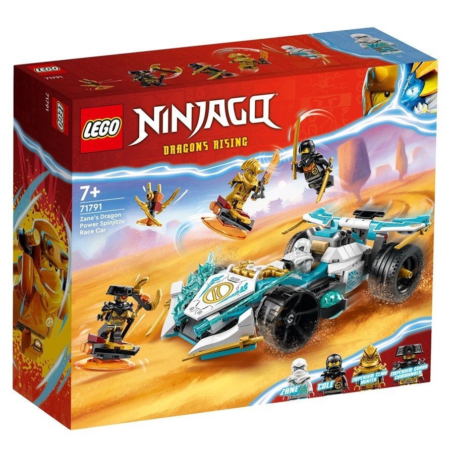 LEGO Ninjago 71791 Zane’s drakenkracht Spinjitzu racewagen, Lego, Nieuw, Ophalen of Verzenden, X