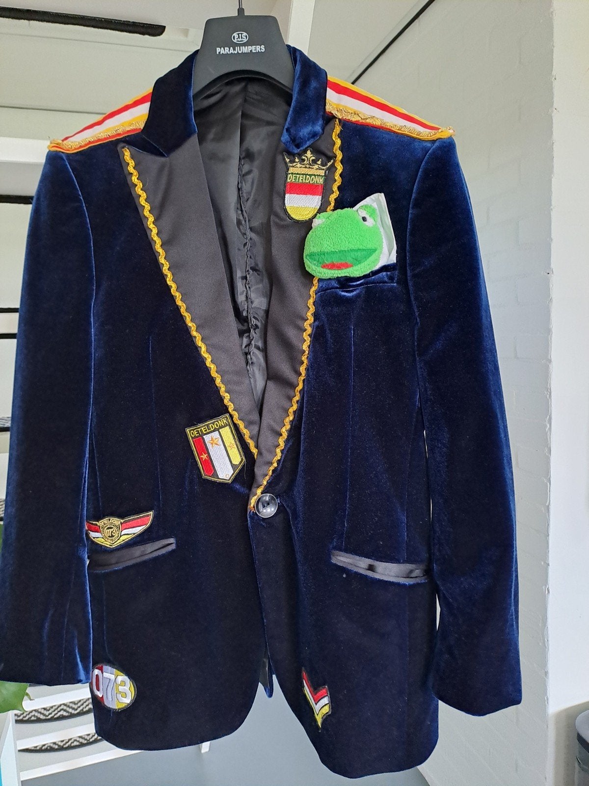 Oeteldonk Dames Jasje Maat S/M - Carnaval Klaar!, Verzenden, Gedragen, Maat 36 (S), Carnaval