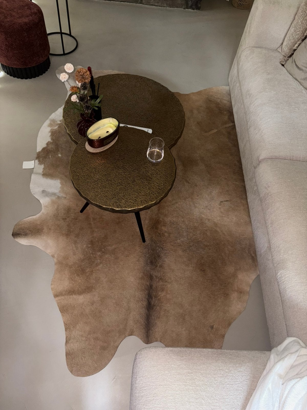 Vloerkleed Dierenhuid, Huis en Inrichting, 100 tot 150 cm, Bruin, Nieuw, Ophalen of Verzenden