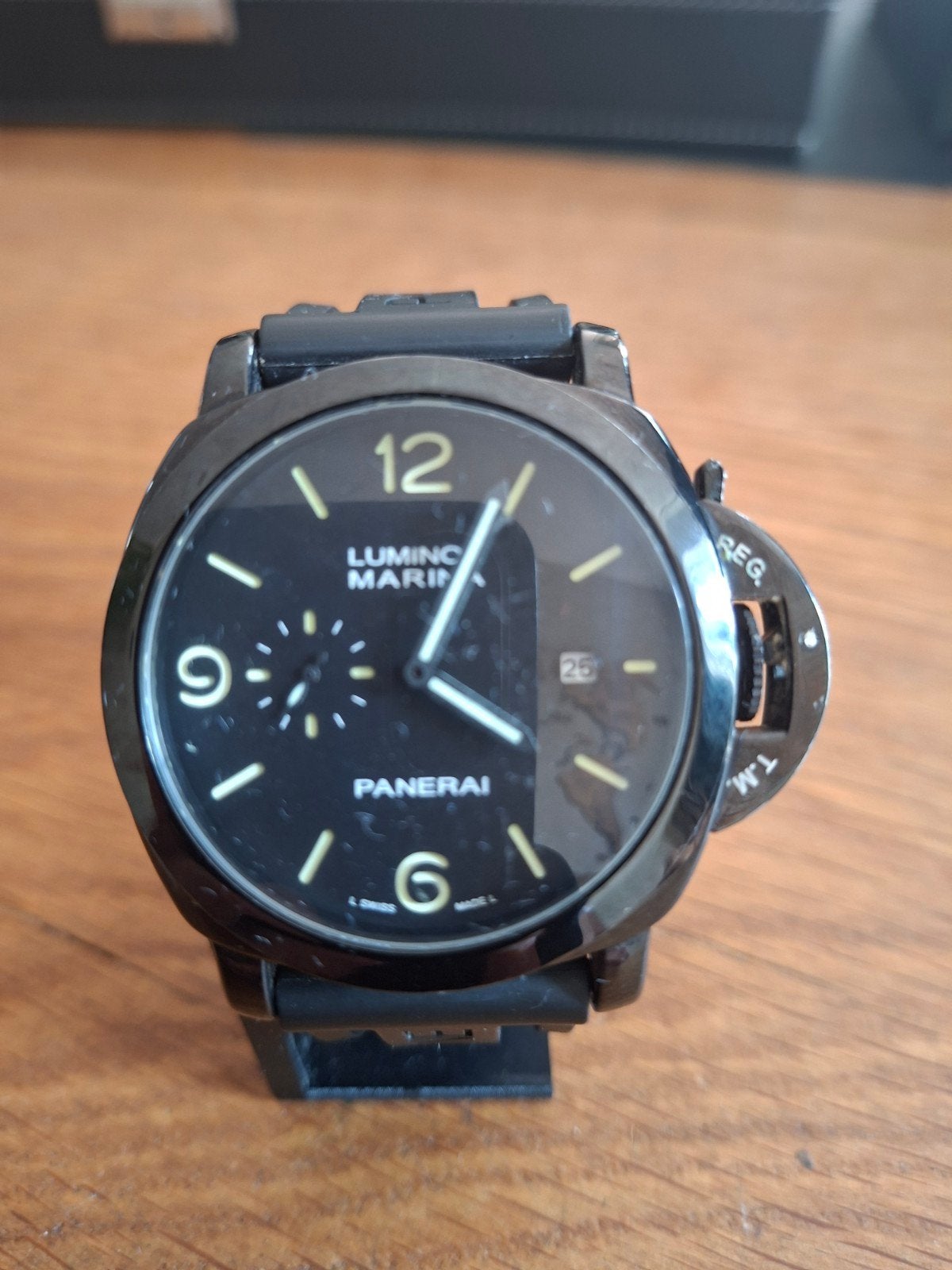 Panerai Luminor Marina, Ophalen of Verzenden, Zwart, Android